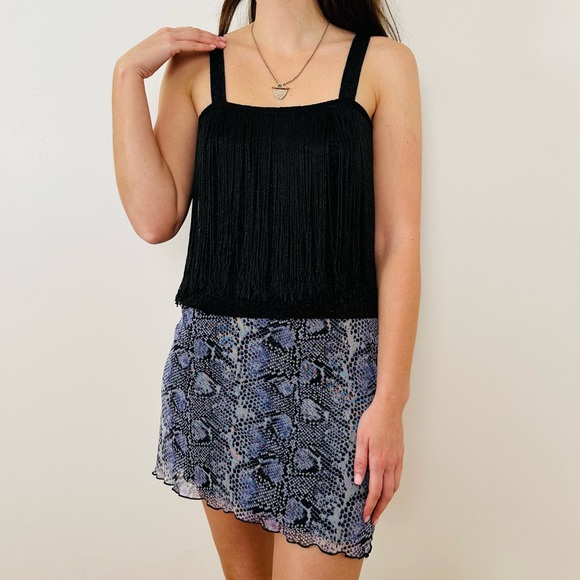 New Mango MNG Fringed Detail Knit Top - Picture 2 of 12